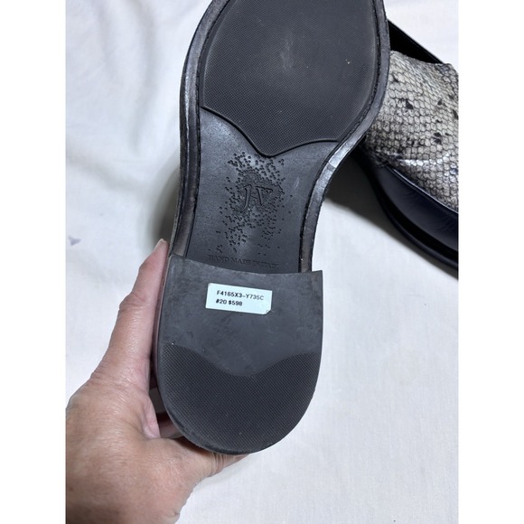 $598 John Varvatos Collection Made in Italy Snakeskin Leather Loafers 9.5 main image 13